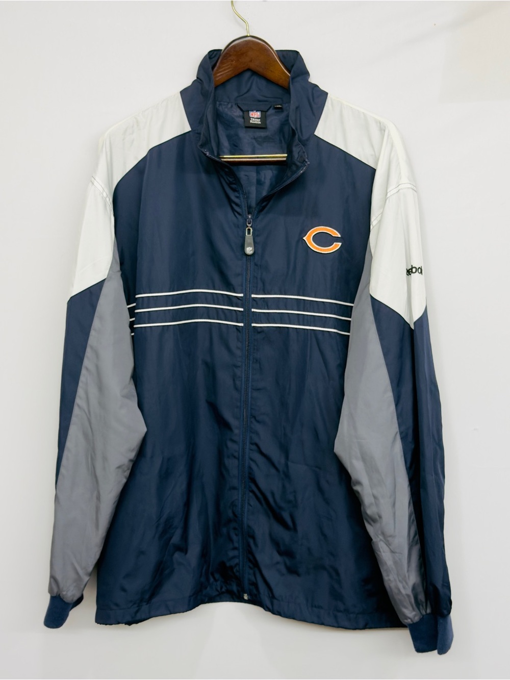 VTG Reebok Chicago Bears Sports Illustrated Men's 2XL Navy NFL Windbreaker